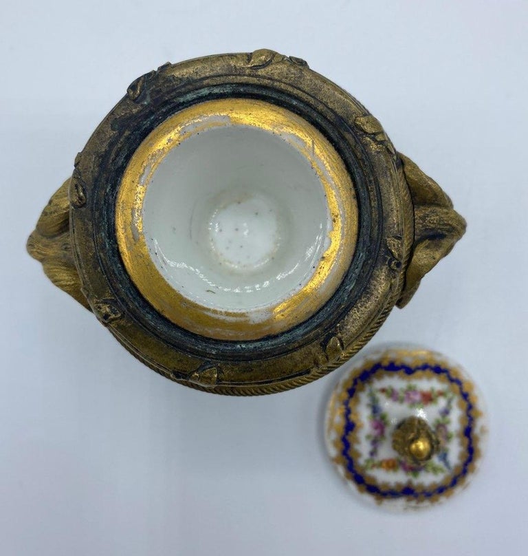 Late 19th Century Nationale de Sevres French Floral Painted Porcelain ...
