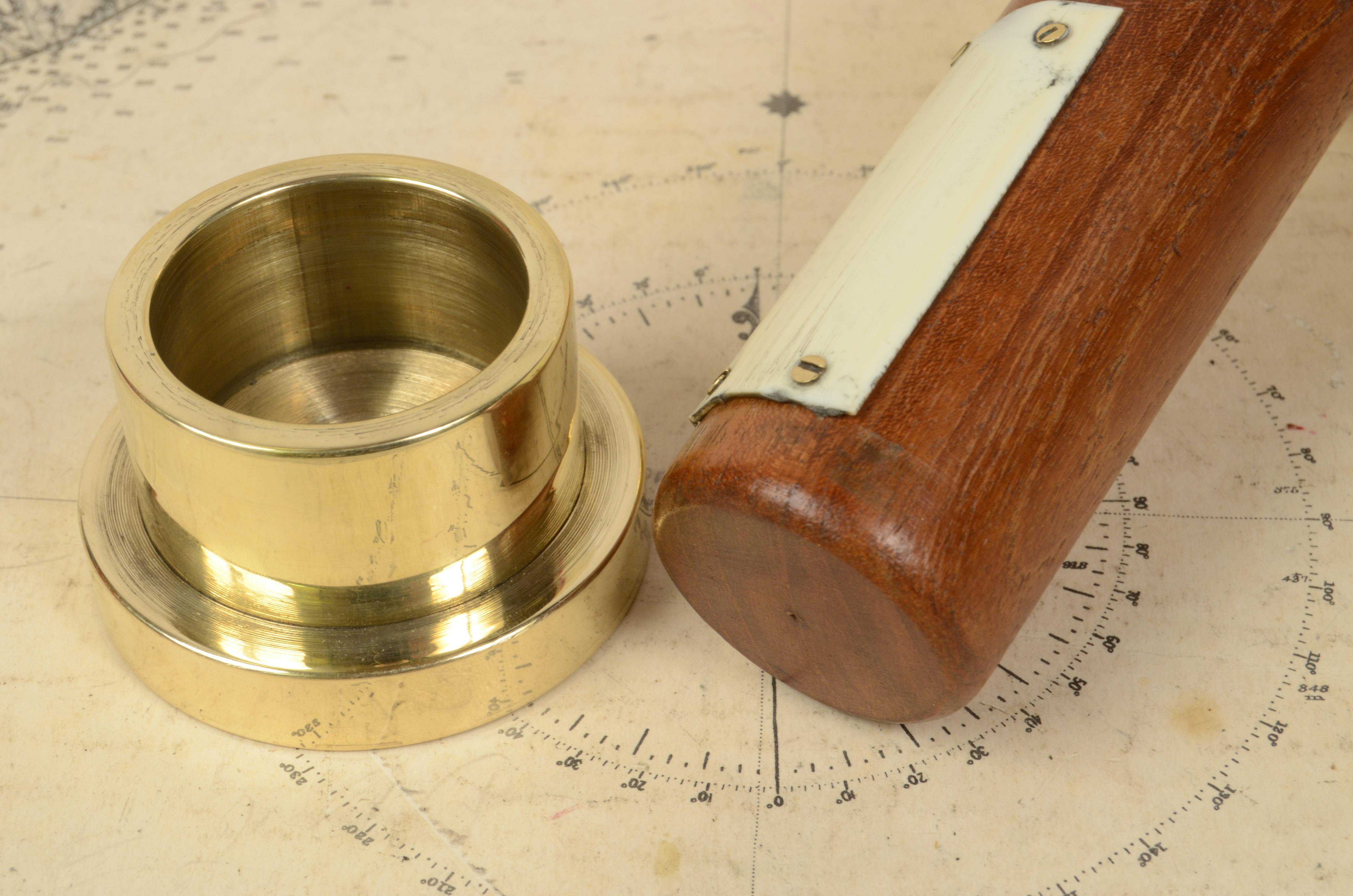 Late 19th Century Nautical Hand-Held Magnetic Bearing Compass H. Browne Sestrel 7