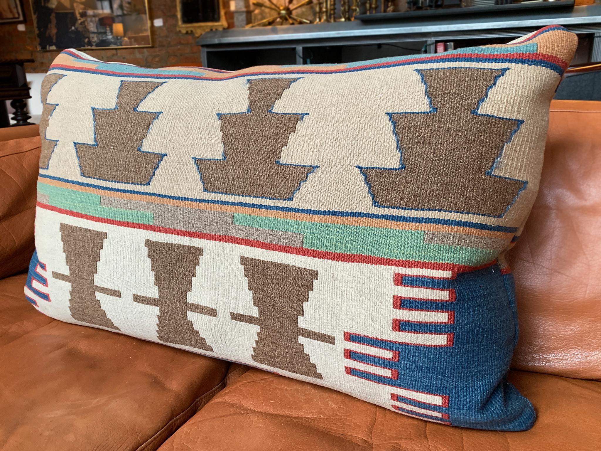 Americano Cuscino coperta Navajo della fine del XIX secolo in vendita