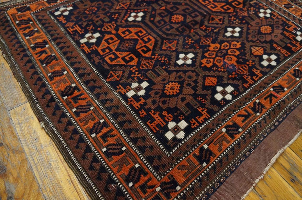 Fin du 19ème siècle N.E. Tapis persan à face de sac Bon état - En vente à New York, NY