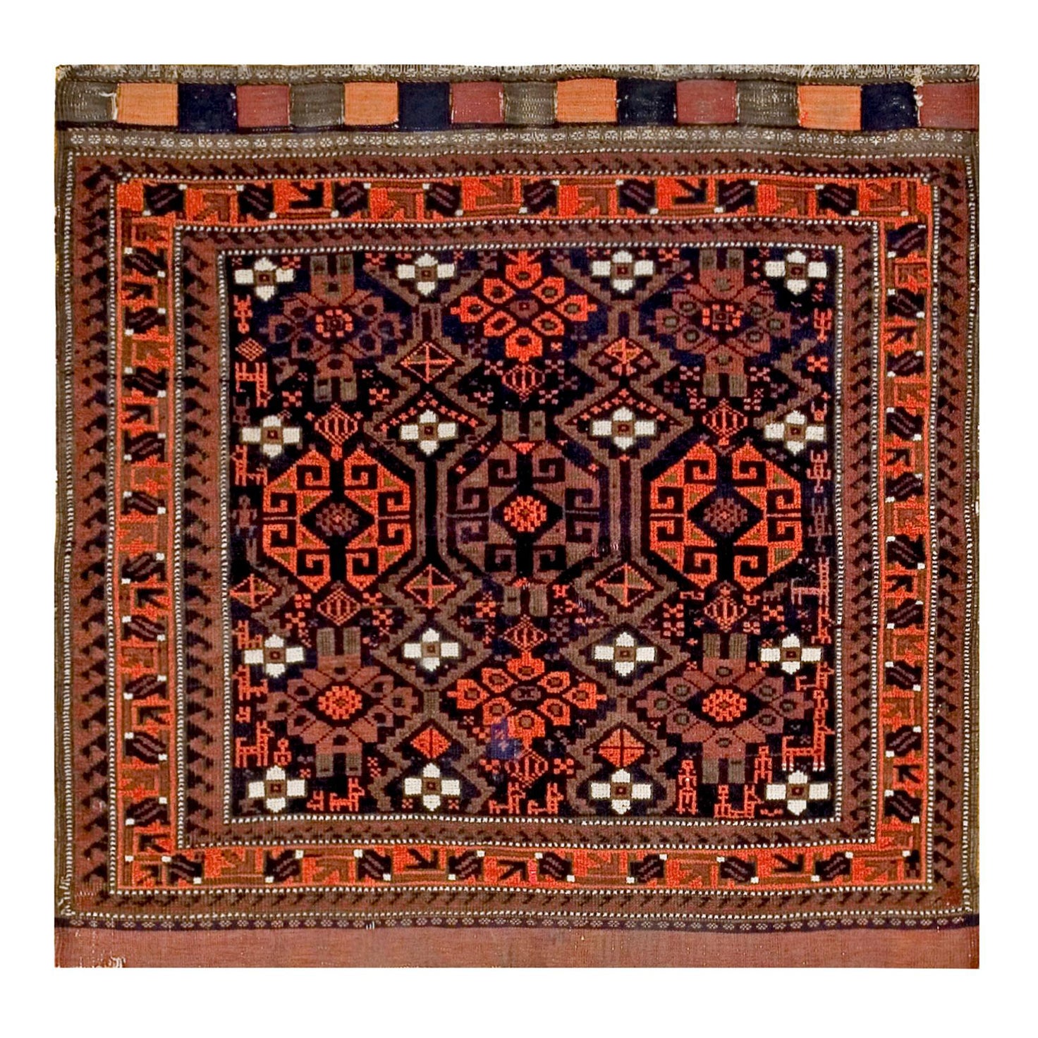Fin du 19ème siècle N.E. Tapis persan à face de sac en vente