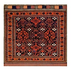Late 19th Century N.E. Persian Bag-Face Carpet