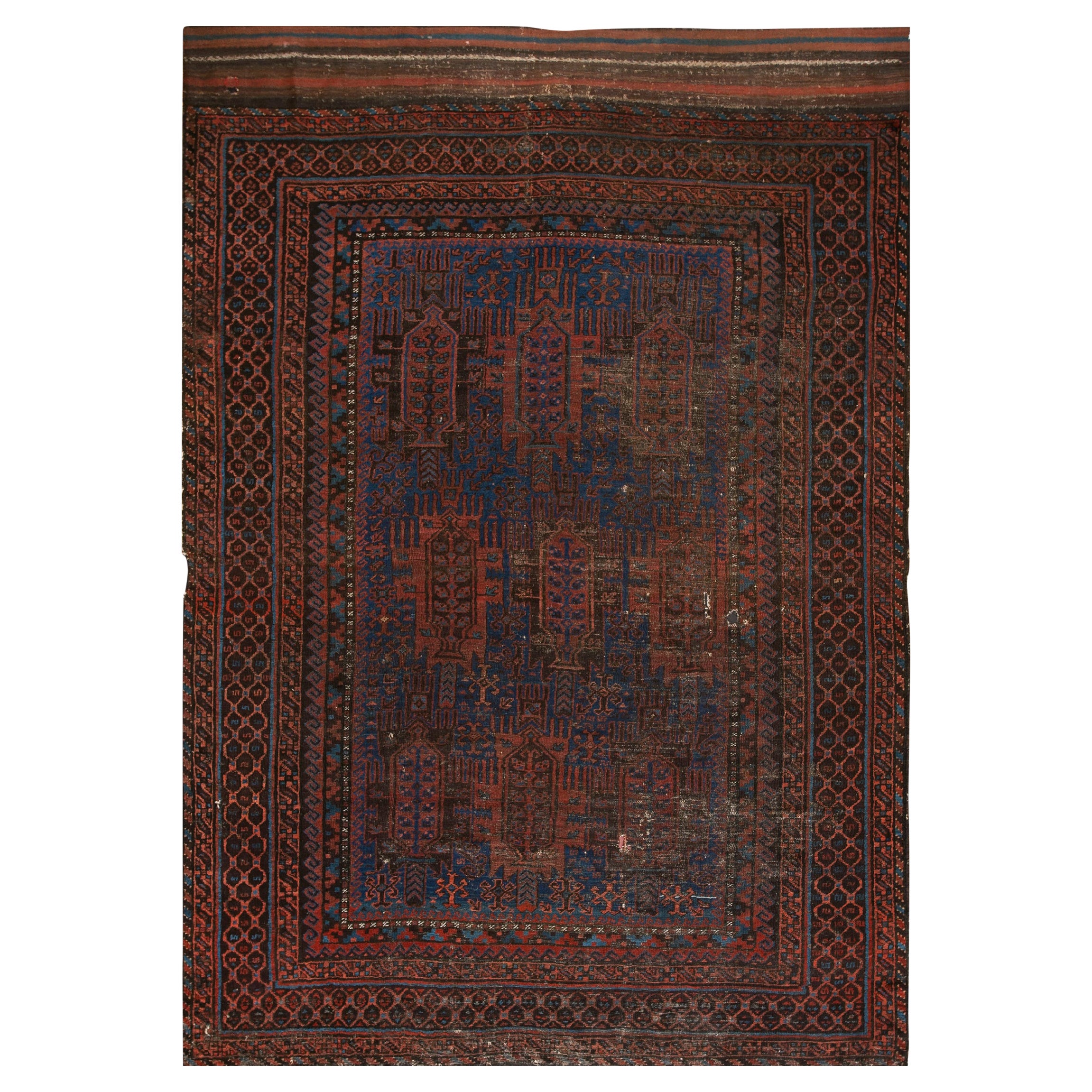 Fin du 19ème siècle N.E. Tapis persan Baluch ( 6'7'' x 9'5'' - 202 x 287 )