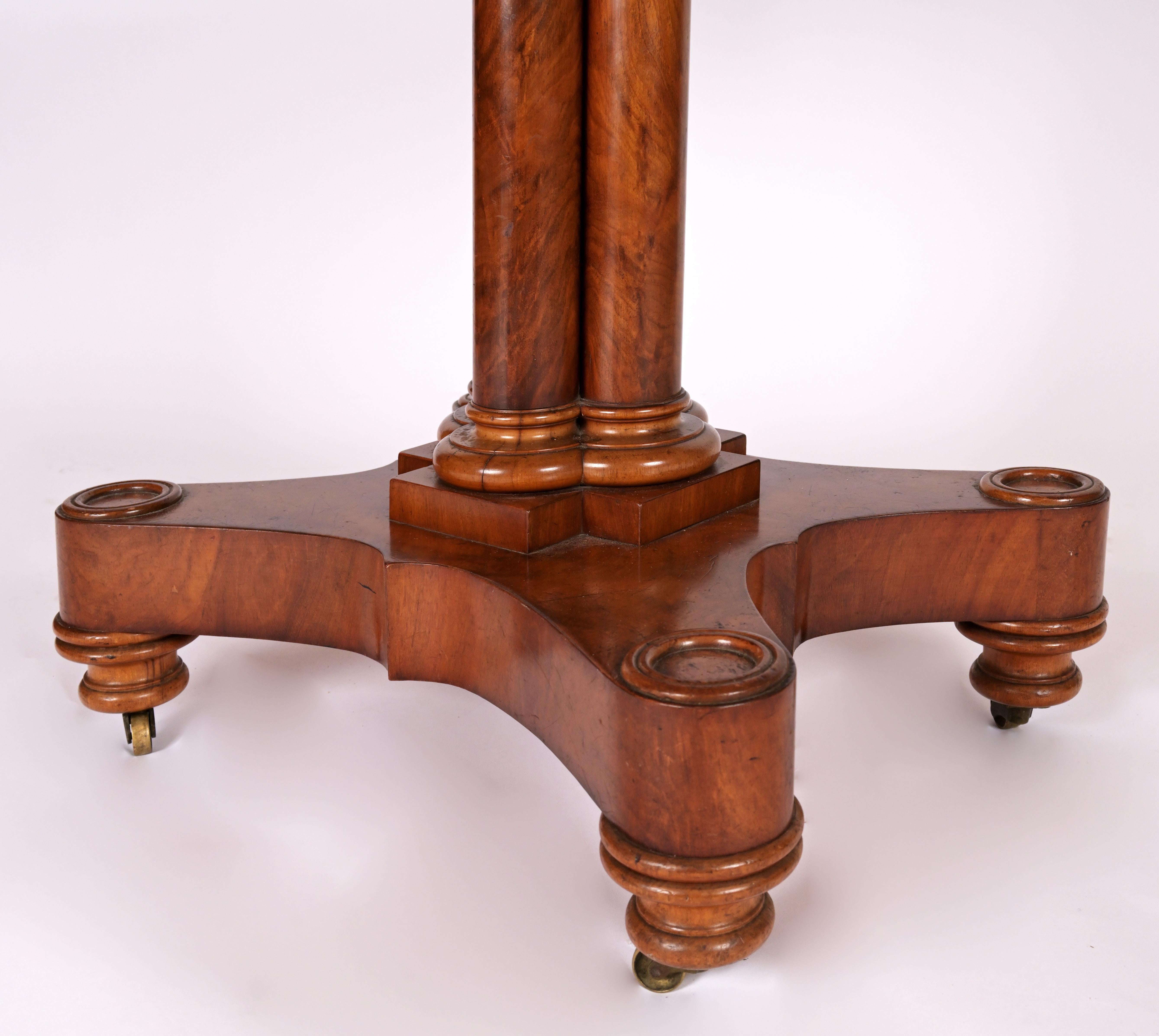 Late 19th Century Neo-Gothic Mahogany Table In Good Condition For Sale In New York, NY