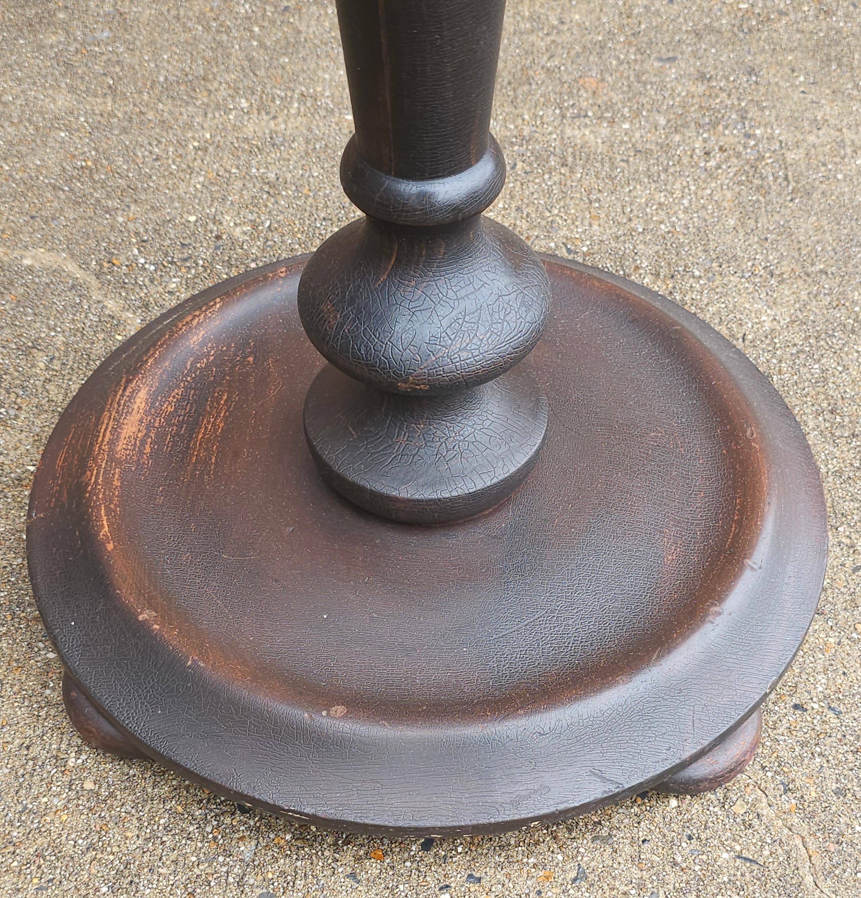 Late 19th Century Neoclassical Stained Mahogany Pedestal For Sale 2