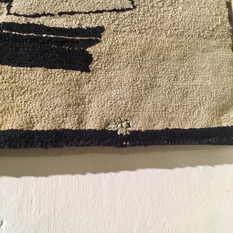 Late 19th Century New England Ship and Lighthouse Hooked Rug at 1stdibs