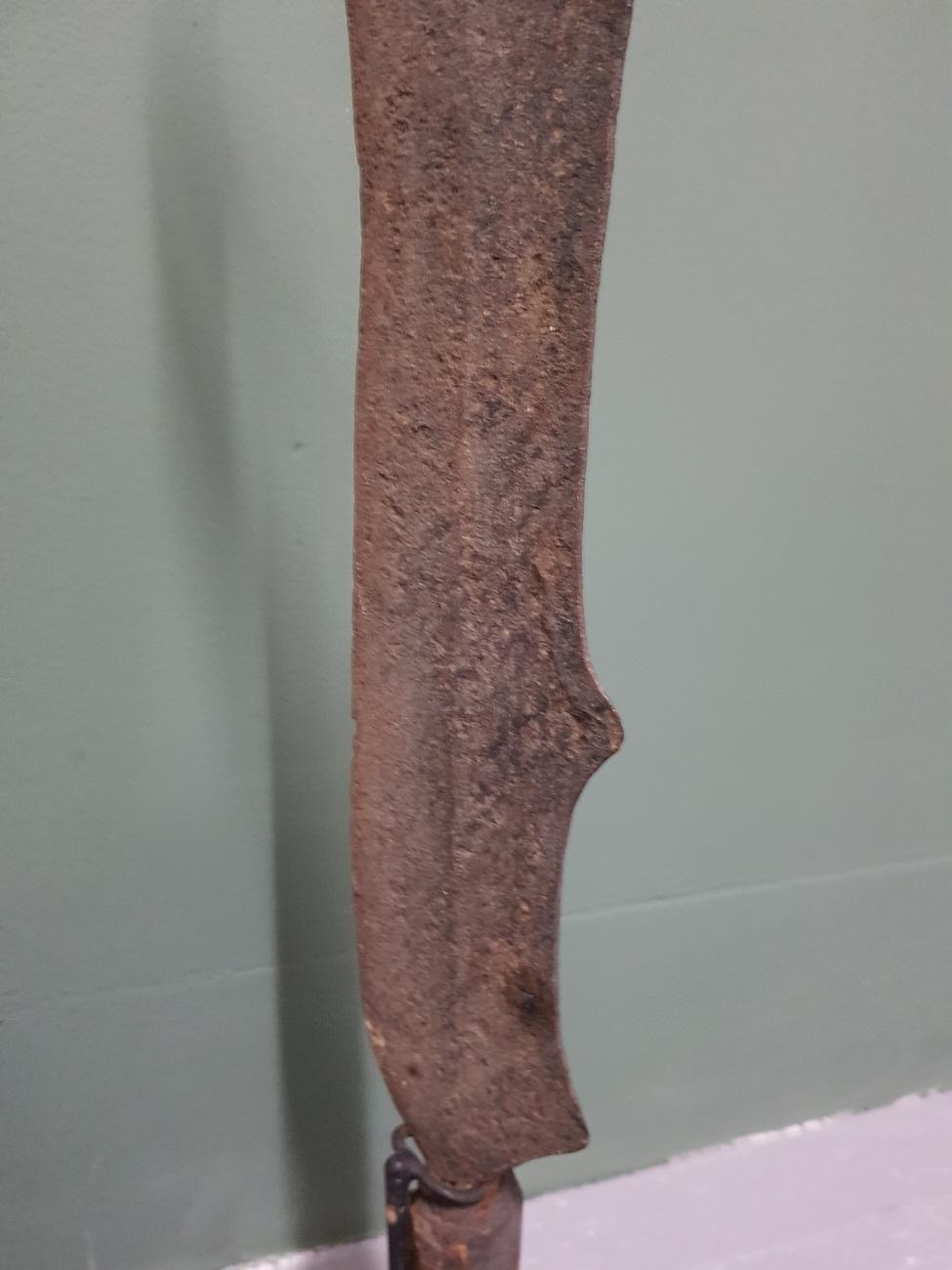 Hand-Crafted Late 19th Century Ngombe Executioner Sword from Congo