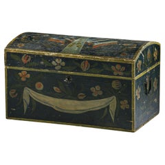 Used Late 19th Century Normandy Marriage Chest in Original Paint