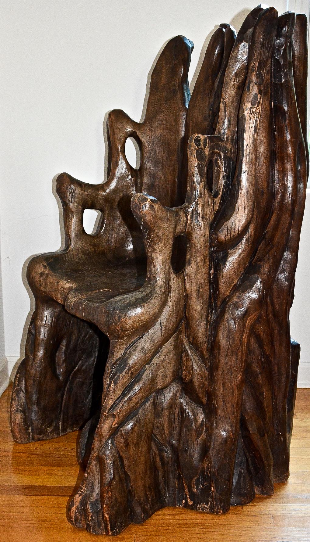 Mexican Late 19th Century Northern Mexico Banyan Tree Root Chair For Sale