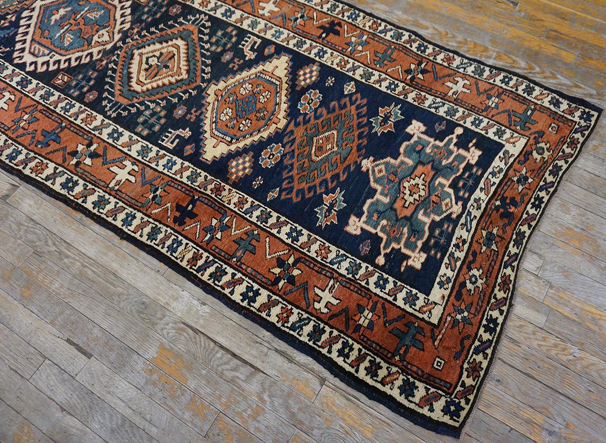 Hand-Knotted Late 19th Century NW Persian Carpet ( 3'8
