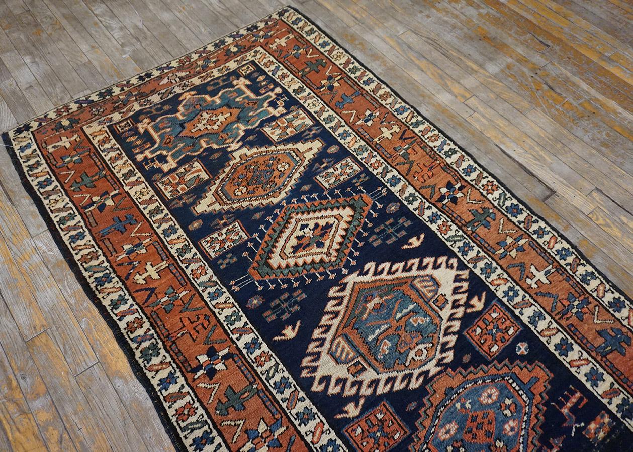 Mid-19th Century Late 19th Century NW Persian Carpet ( 3'8