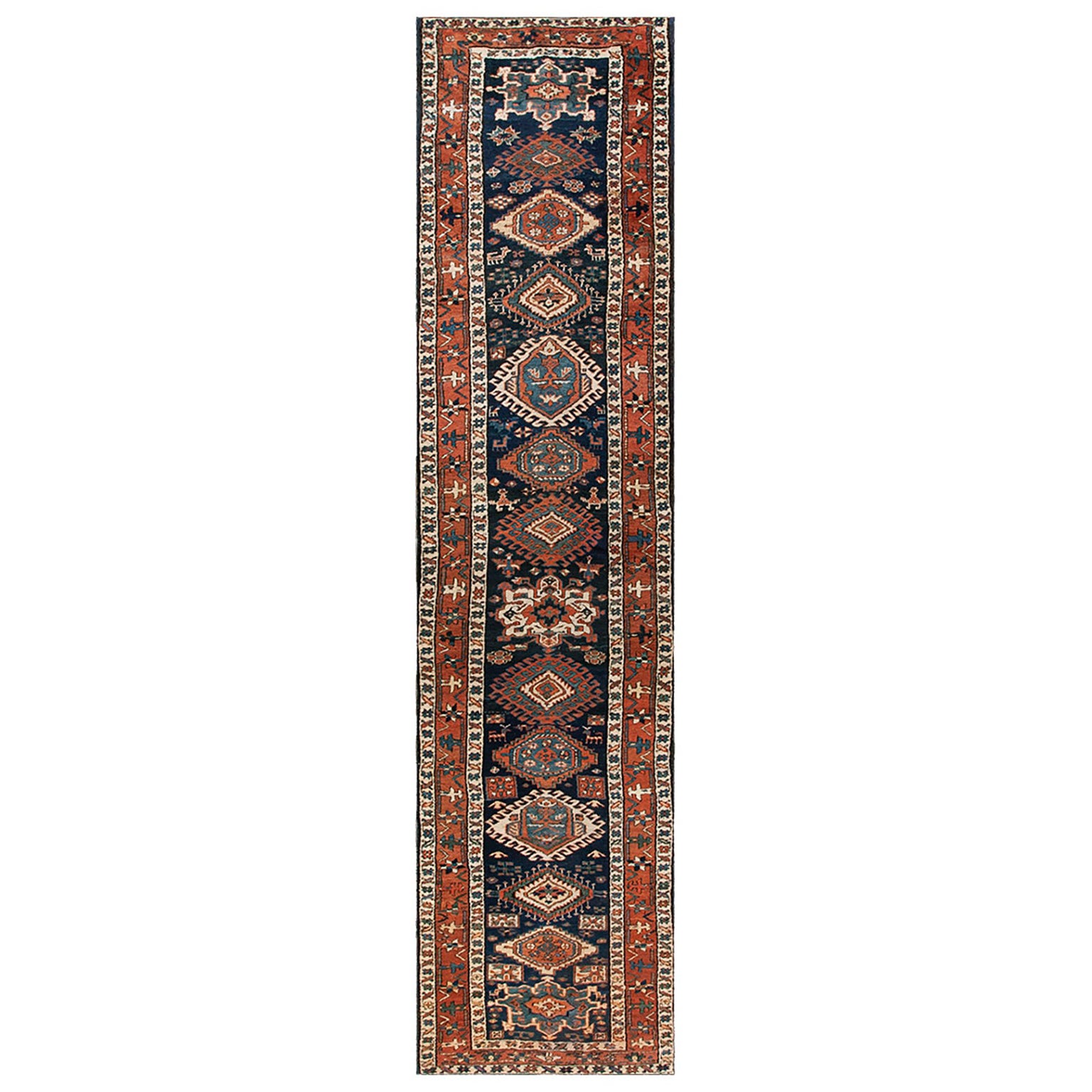 Tappeto persiano NW della fine del XIX secolo ( 3'8" x 14'8")  - 112 x 448 cm )