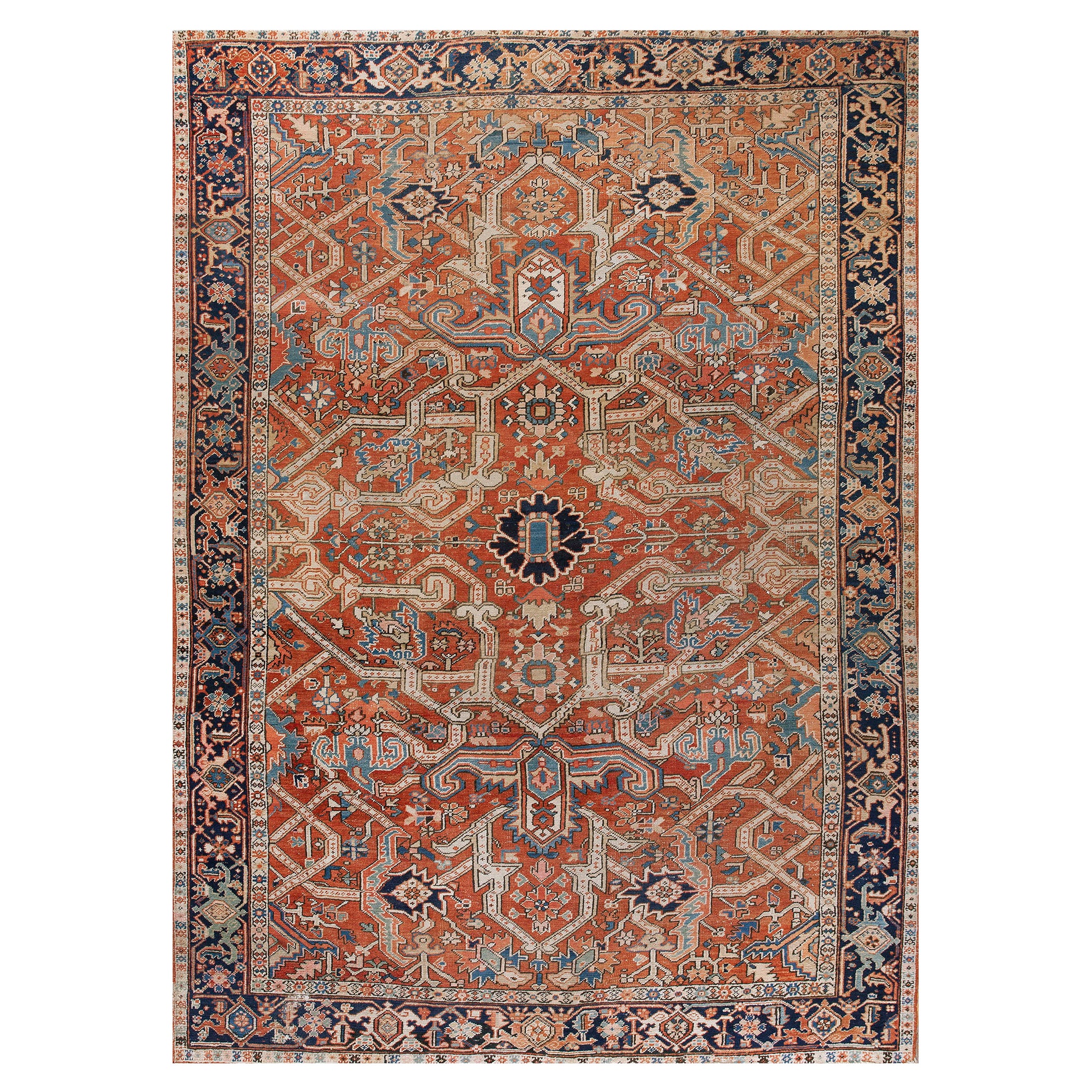 Late 19th Century N.W. Persian Heriz Carpet ( 8'3'' x 11'6'' - 250 x 350 cm )