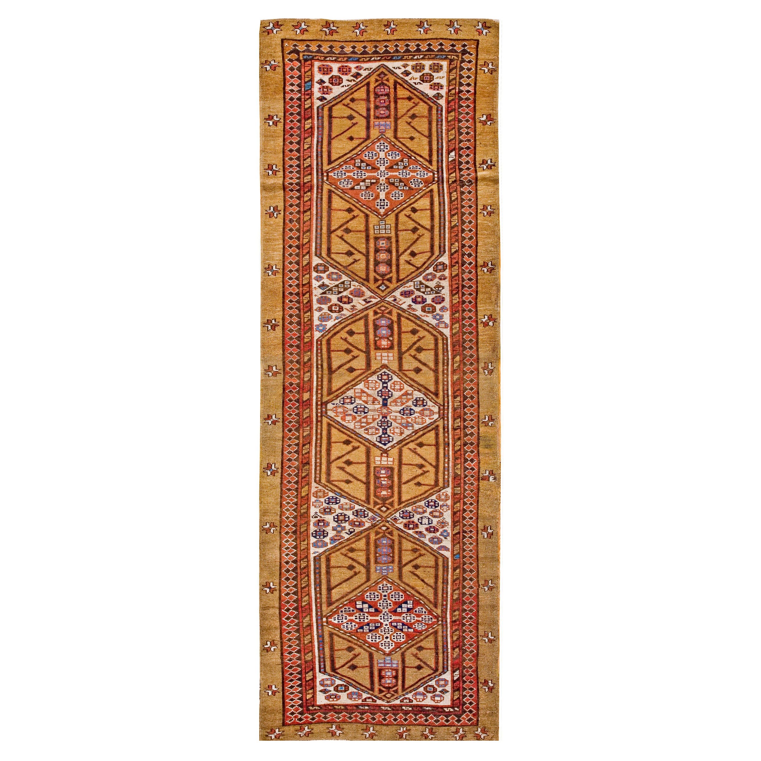 Tapis persan Serab de la fin du XIXe siècle NW ( 3' 7"" x 10' 8"" - 109 x 325 cm)