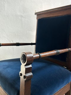 Late 19th Century Oak Armchair by Thorvald Bindesbøll, Denmark circa 1890