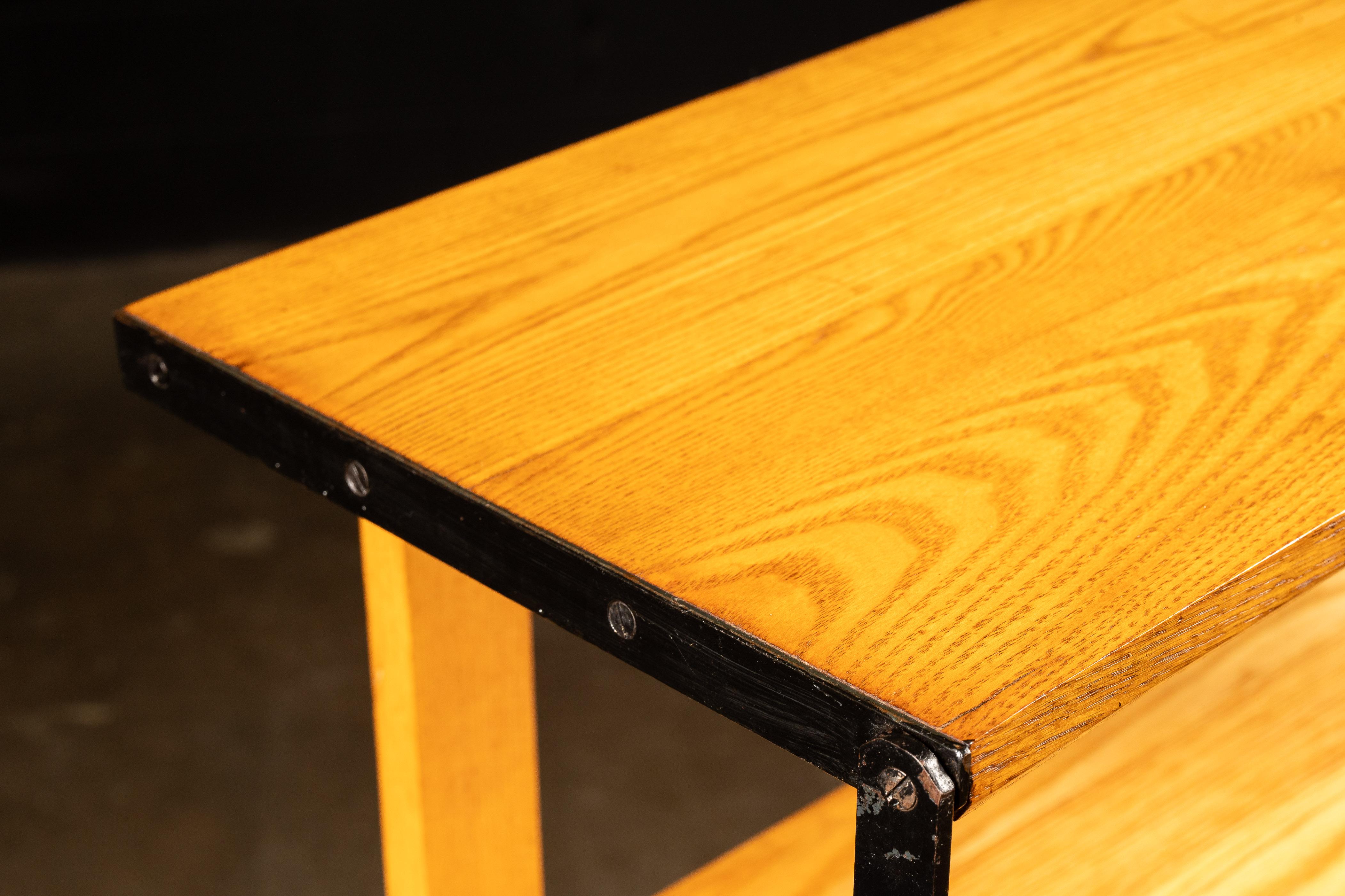 Tablero y mesa de panadero de roble de finales del siglo XIX en Bueno estado para la venta en Dekalb, IL