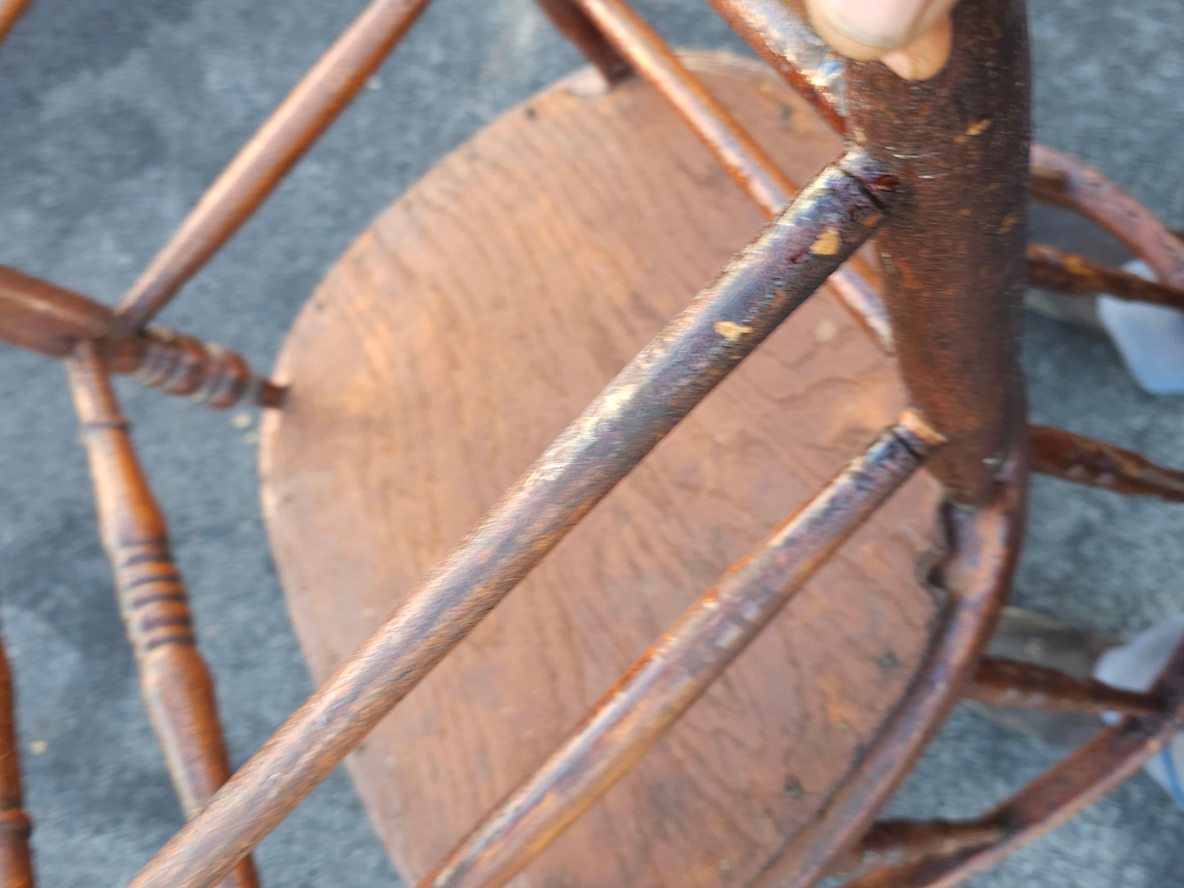 Silla de capitán de bomberos de roble de finales del siglo XIX Roble en venta