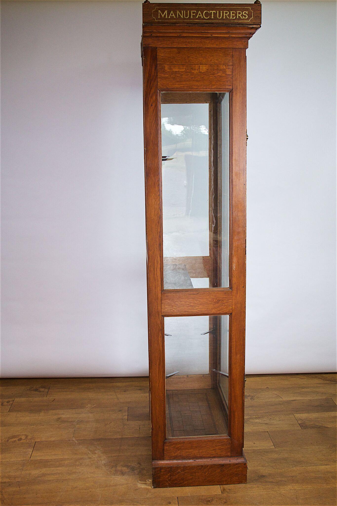 British Late 19th Century Oak Gun Cabinet 