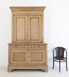 Late 19th Century Oak Louis Philippe Buffet Cabinet
