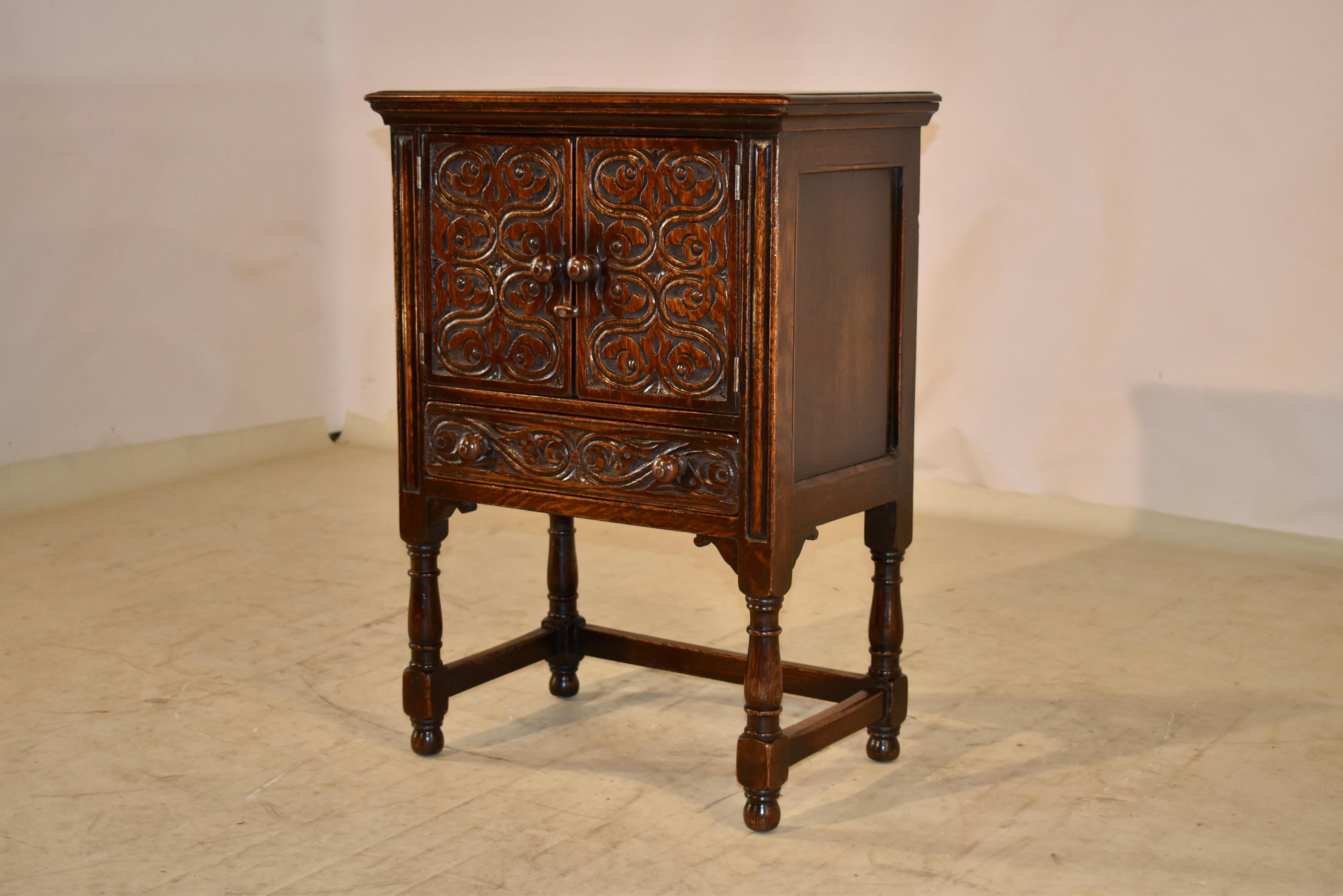 Late 19th Century, Oak Side Table 1