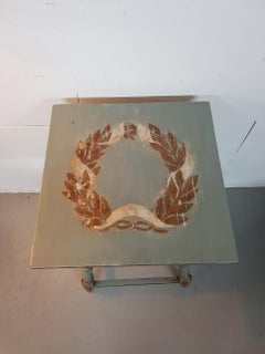 Late 19th Century Oak Side Table Painted with a Classical Decoration