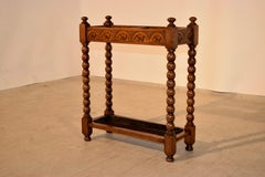 Late 19th Century Oak Umbrella Stand
