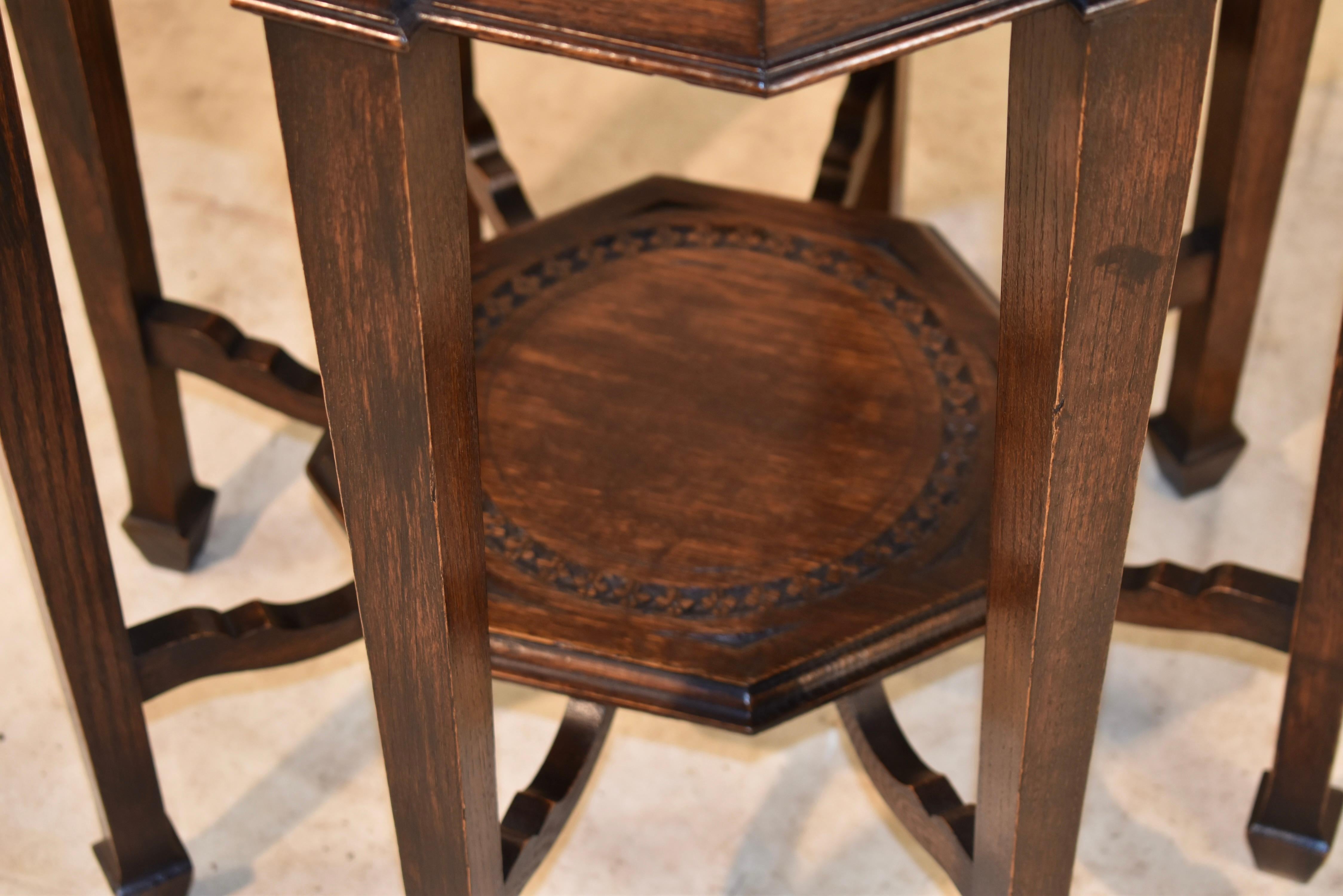 Late 19th Century Octagonal Side Table In Good Condition For Sale In High Point, NC