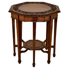 Antique Late 19th Century Octagonal Side Table