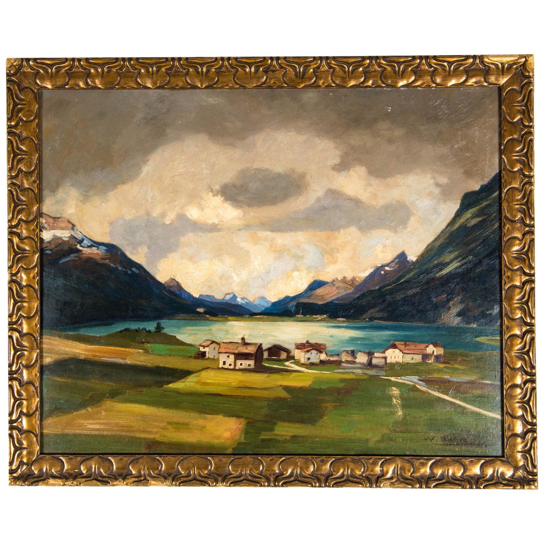 Late 19th Century Oil on Board Painting