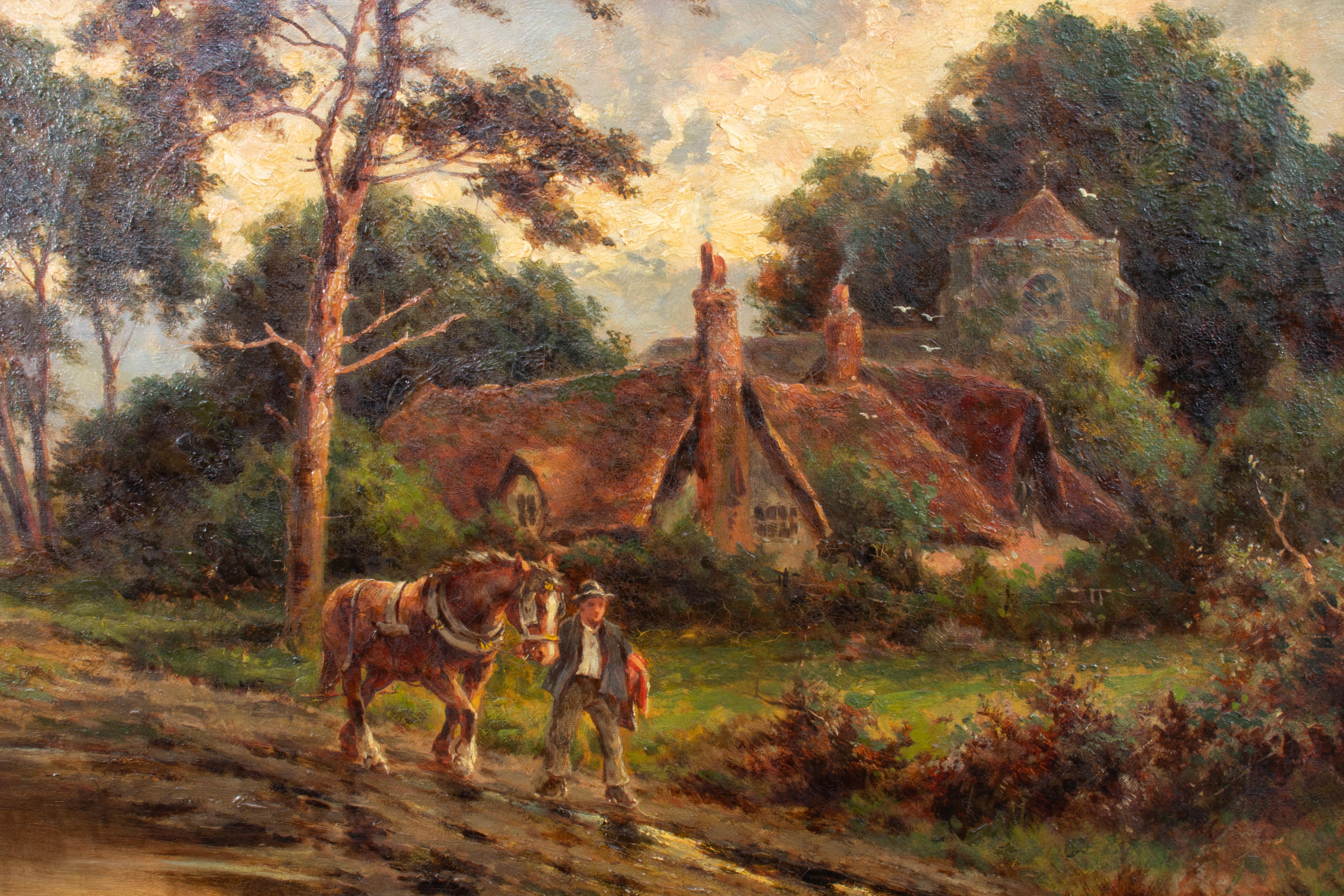 Late 19th Century Oil on Canvas by Henry H. Parker 