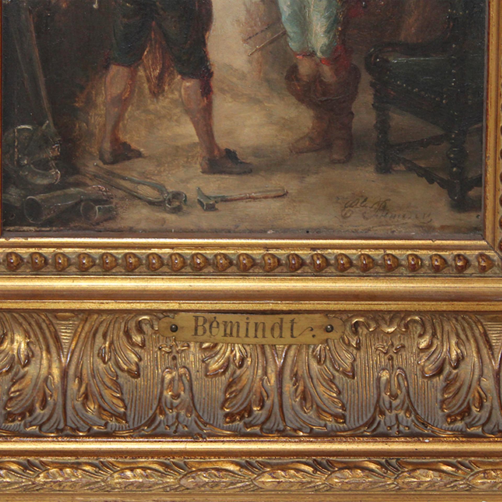 Late 19th Century Oil on Canvas Diptych Painted by Émile Bemindt For Sale 4