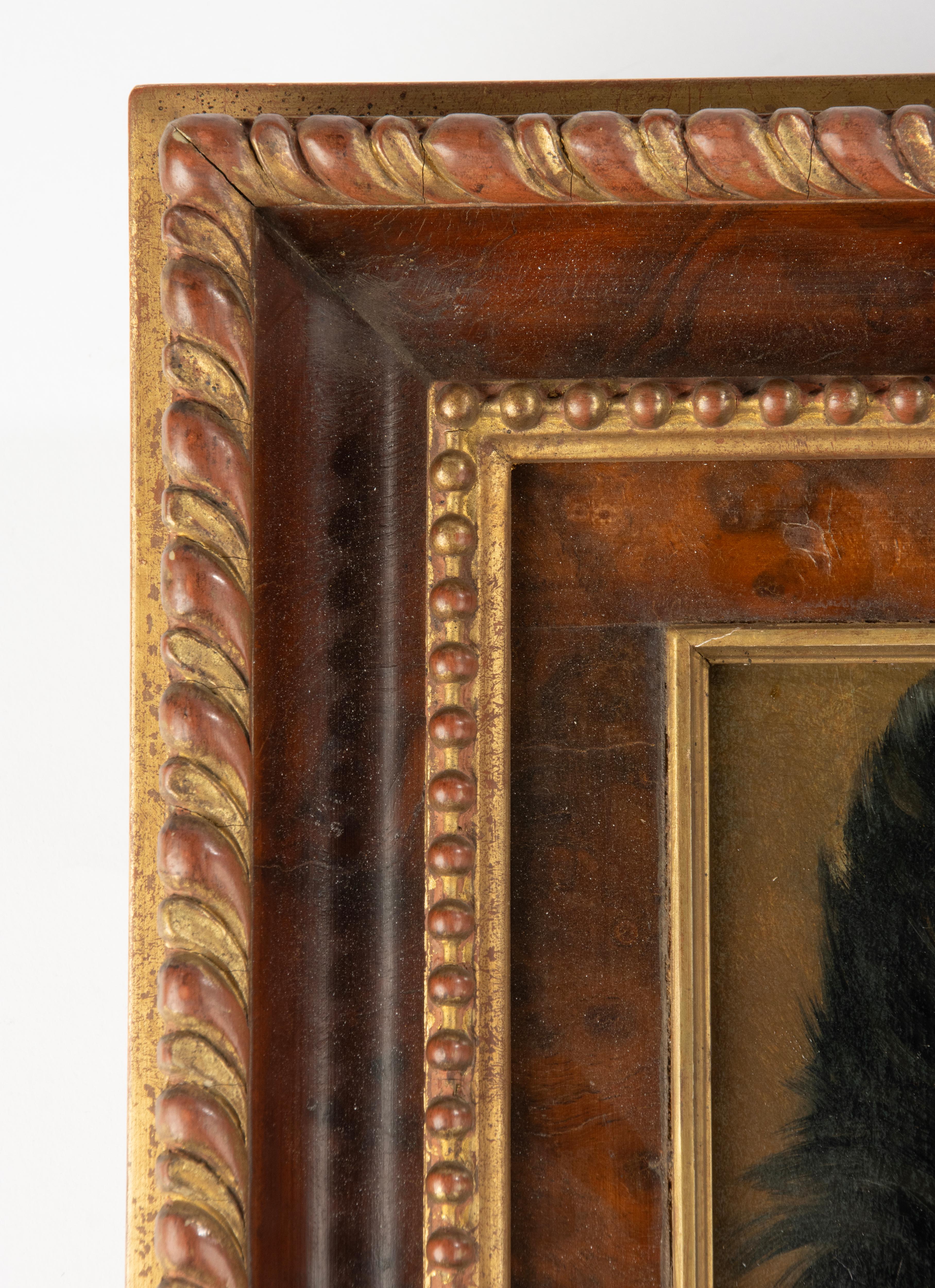 Late 19th Century Oil Painting - Dog Portrait - Spitz Dog - VIB Gerard For Sale 1