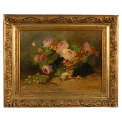 Late 19th Century Oil Painting - Flower Still Life - by Céline Genyn