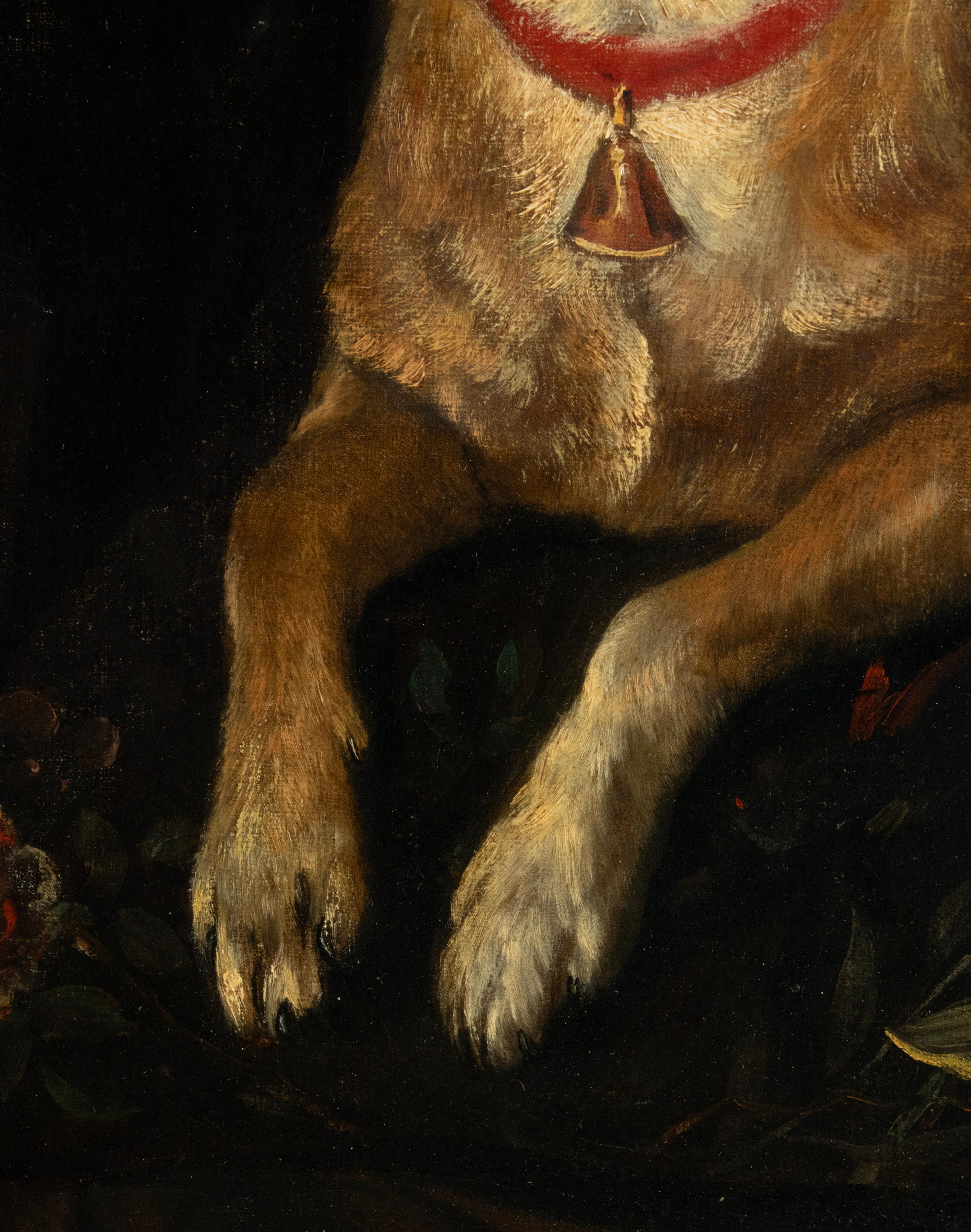 Late 19th Century Oil painting Portrait dog -  A. Tschoffen For Sale 6