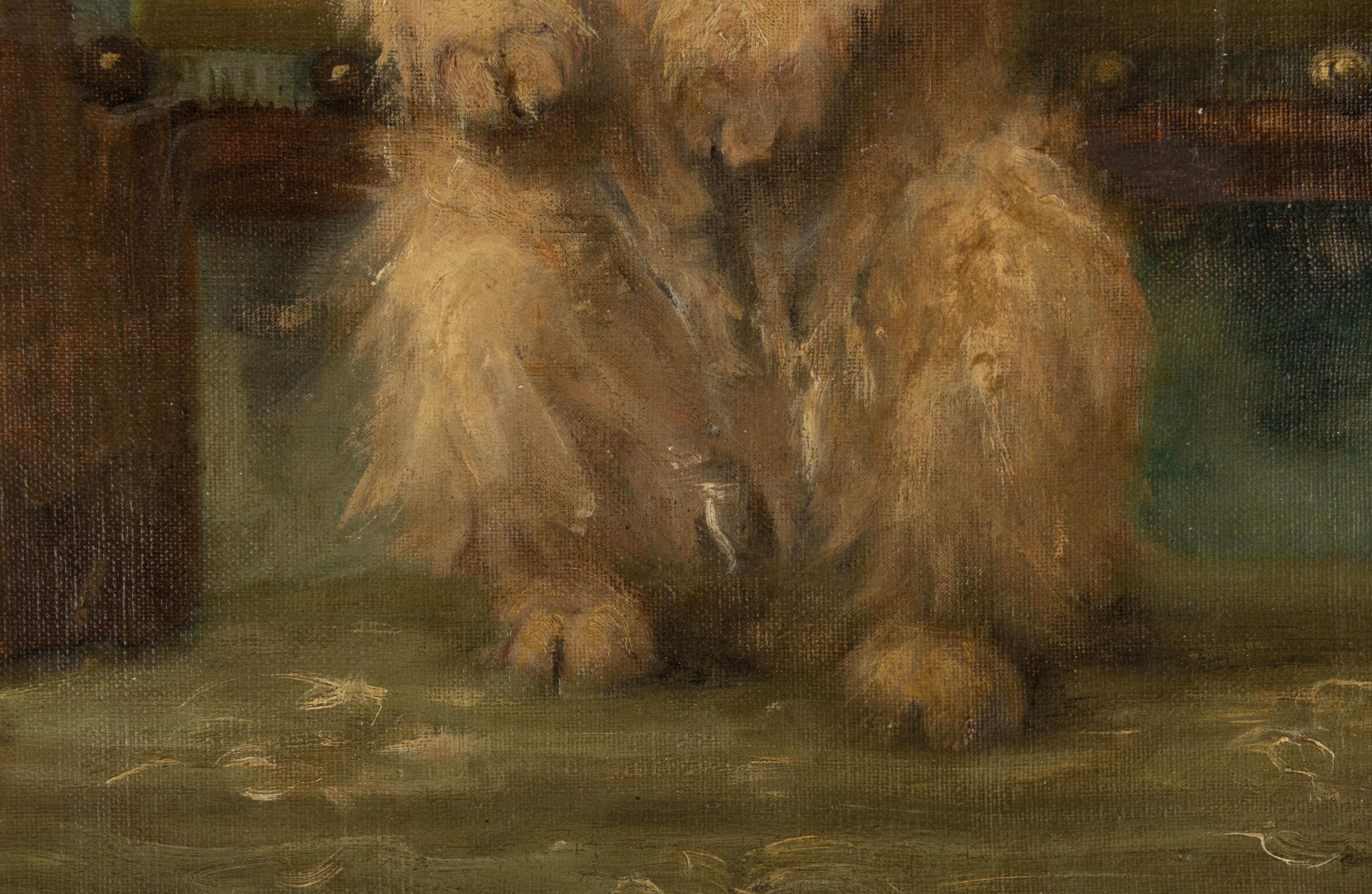 Late 19th Century Oil Painting with a Sitting Cairn Terrier by Albert Toefaert 4