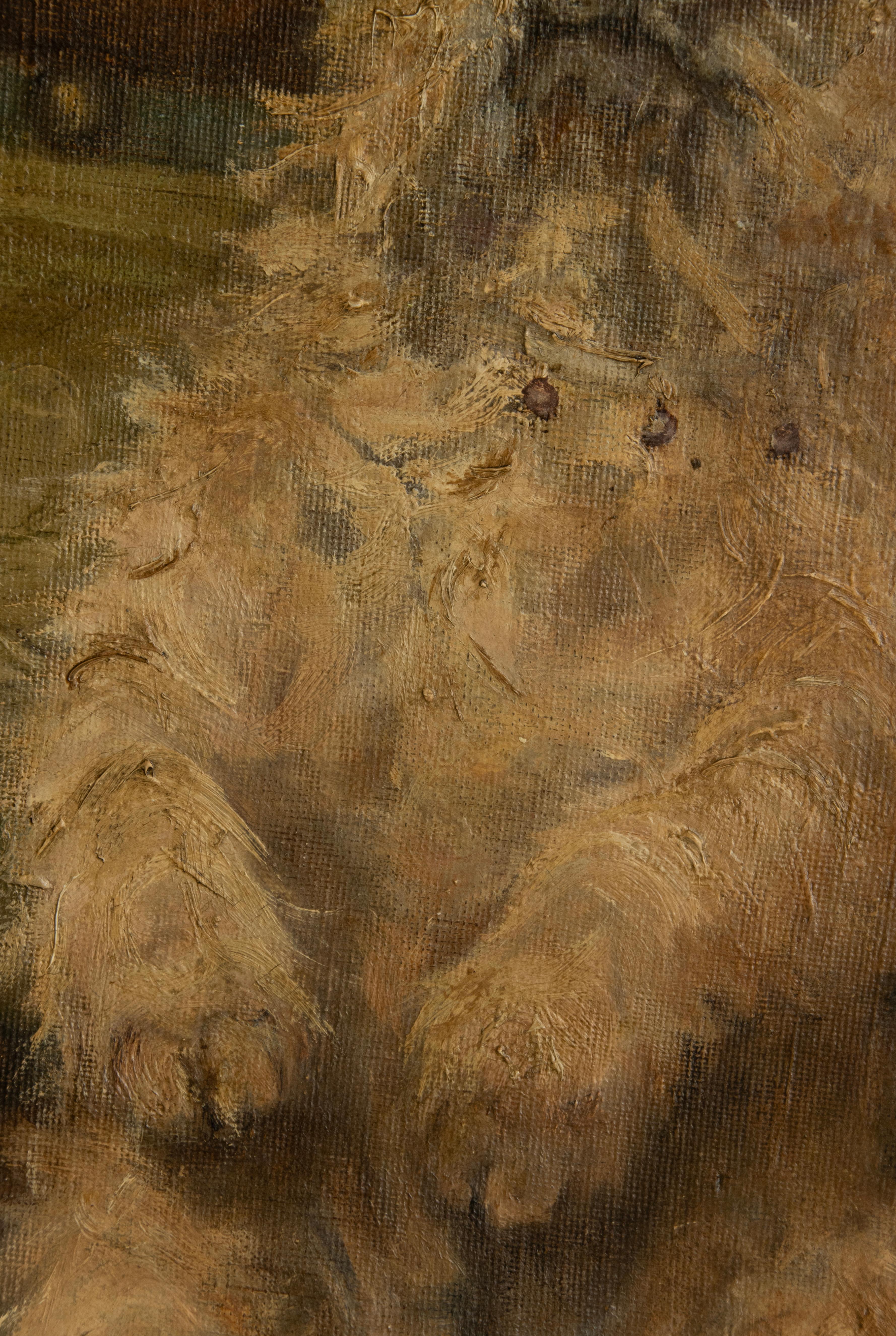 Late 19th Century Oil Painting with a Sitting Cairn Terrier by Albert Toefaert 9