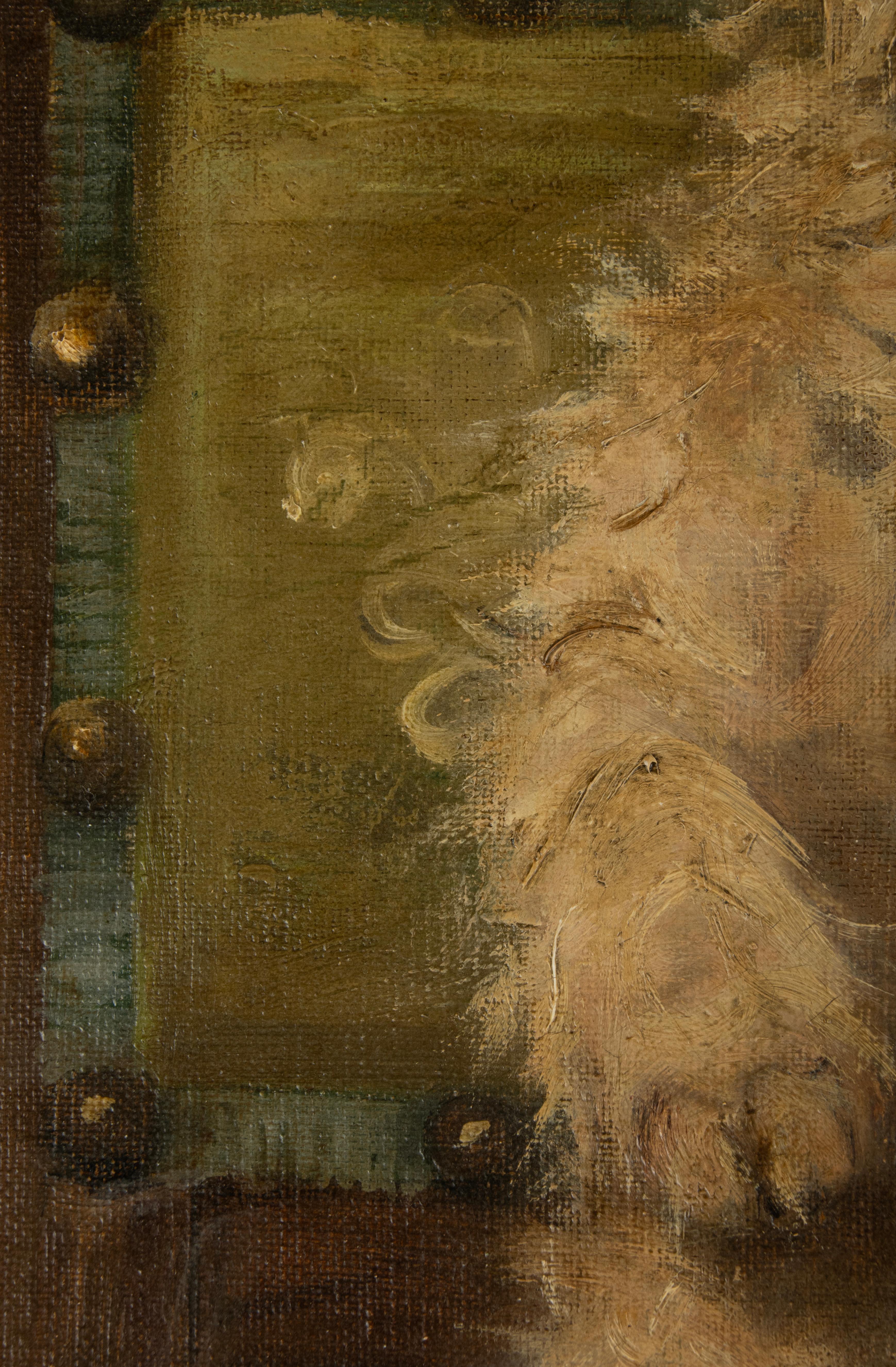 Late 19th Century Oil Painting with a Sitting Cairn Terrier by Albert Toefaert 12