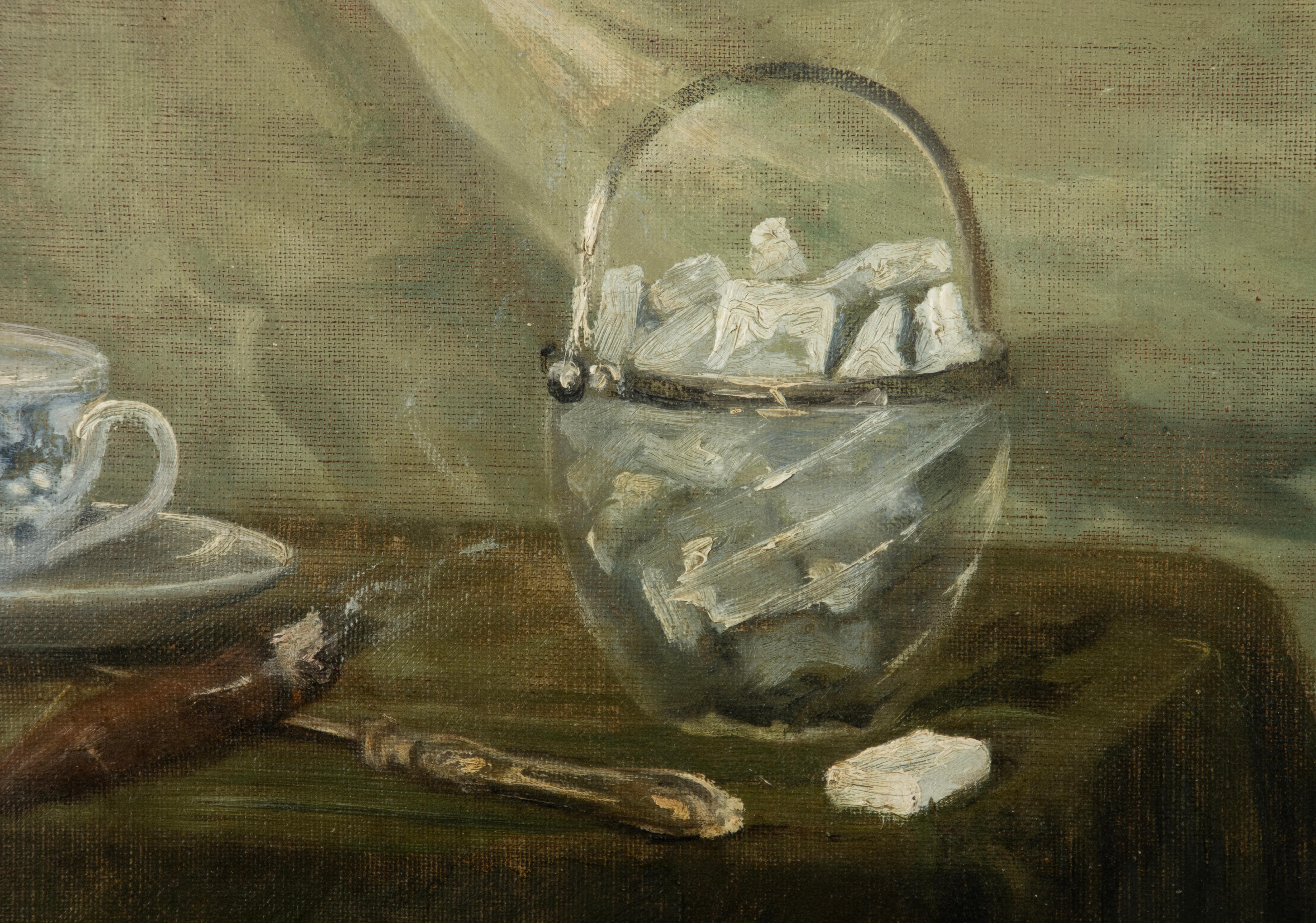 Late 19th Century Oil Painting with a Sitting Cairn Terrier by Albert Toefaert 2