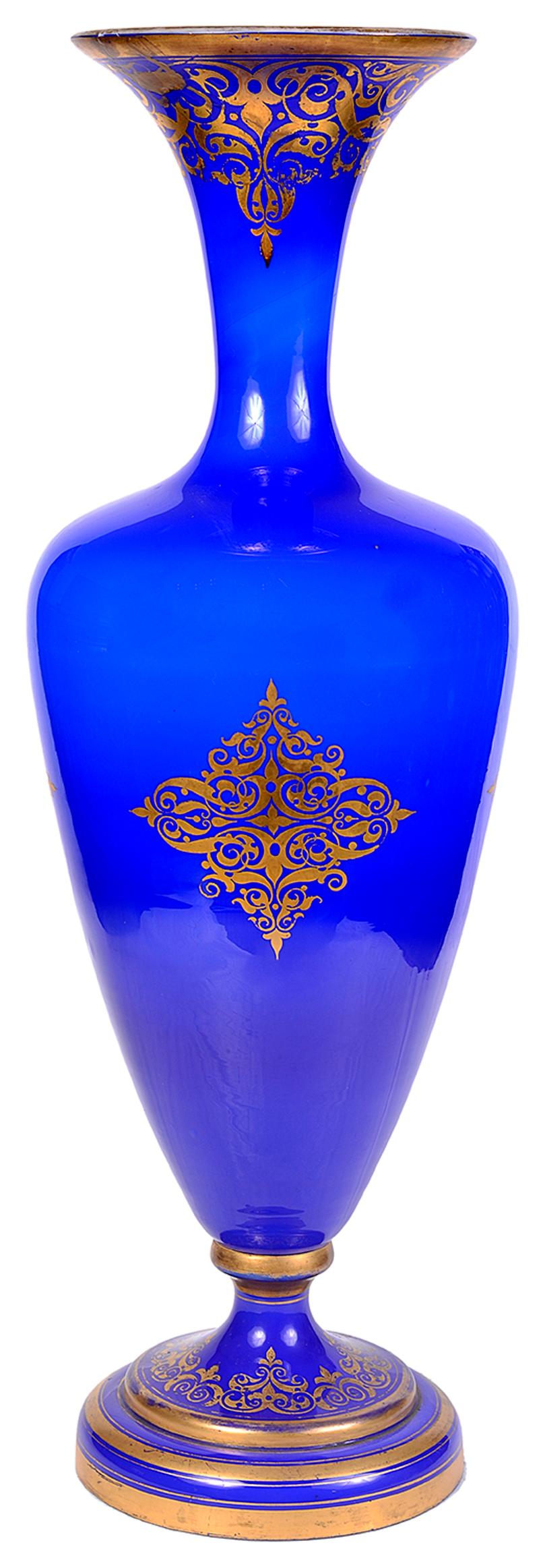 Late 19th Century Opaline Glass Vase In Good Condition For Sale In Brighton, Sussex