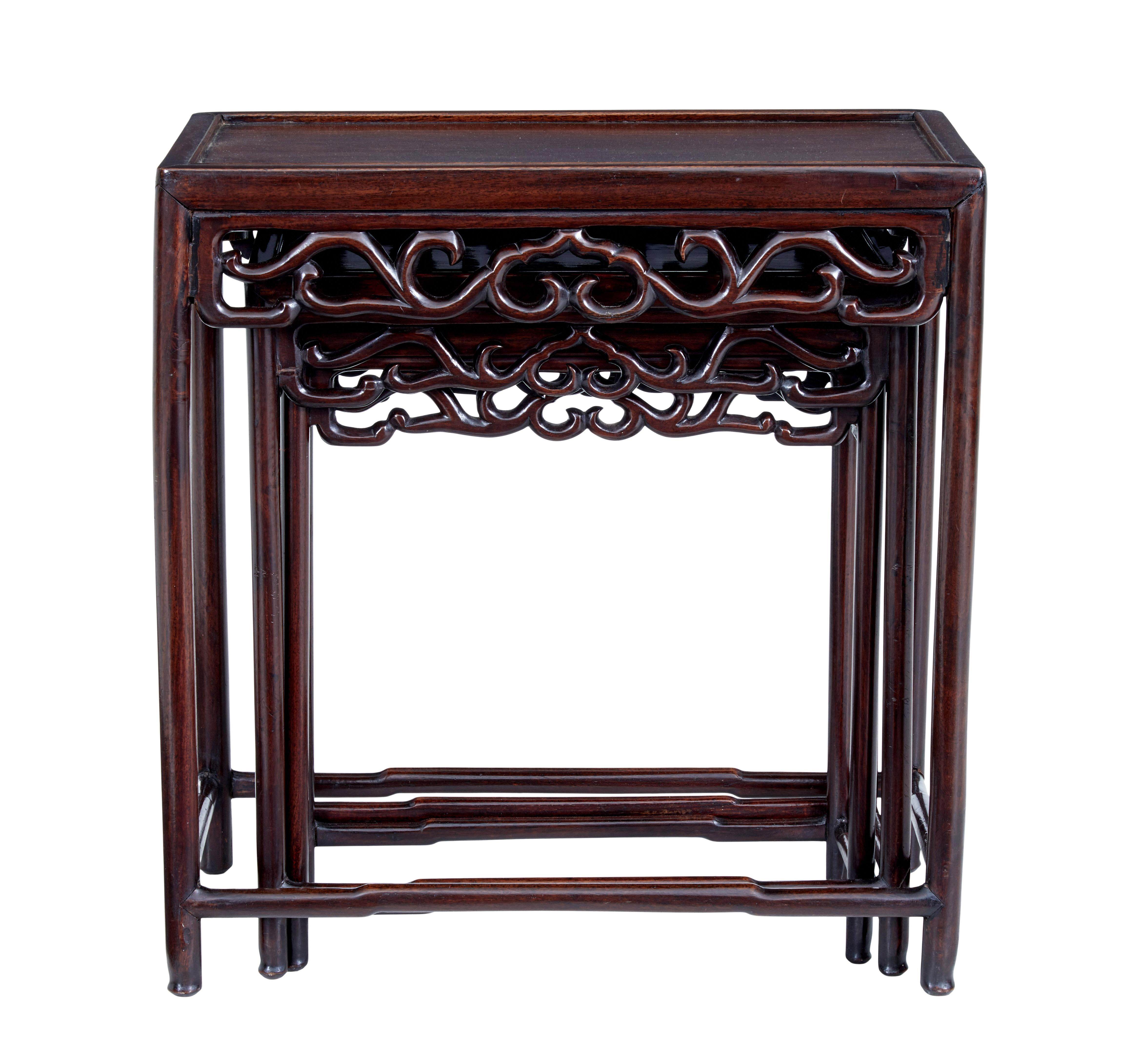 Qing Late 19th Century Oriental Nest of Tables