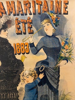 Late 19th Century Original French Poster, 'Samaritaine; c. 1883