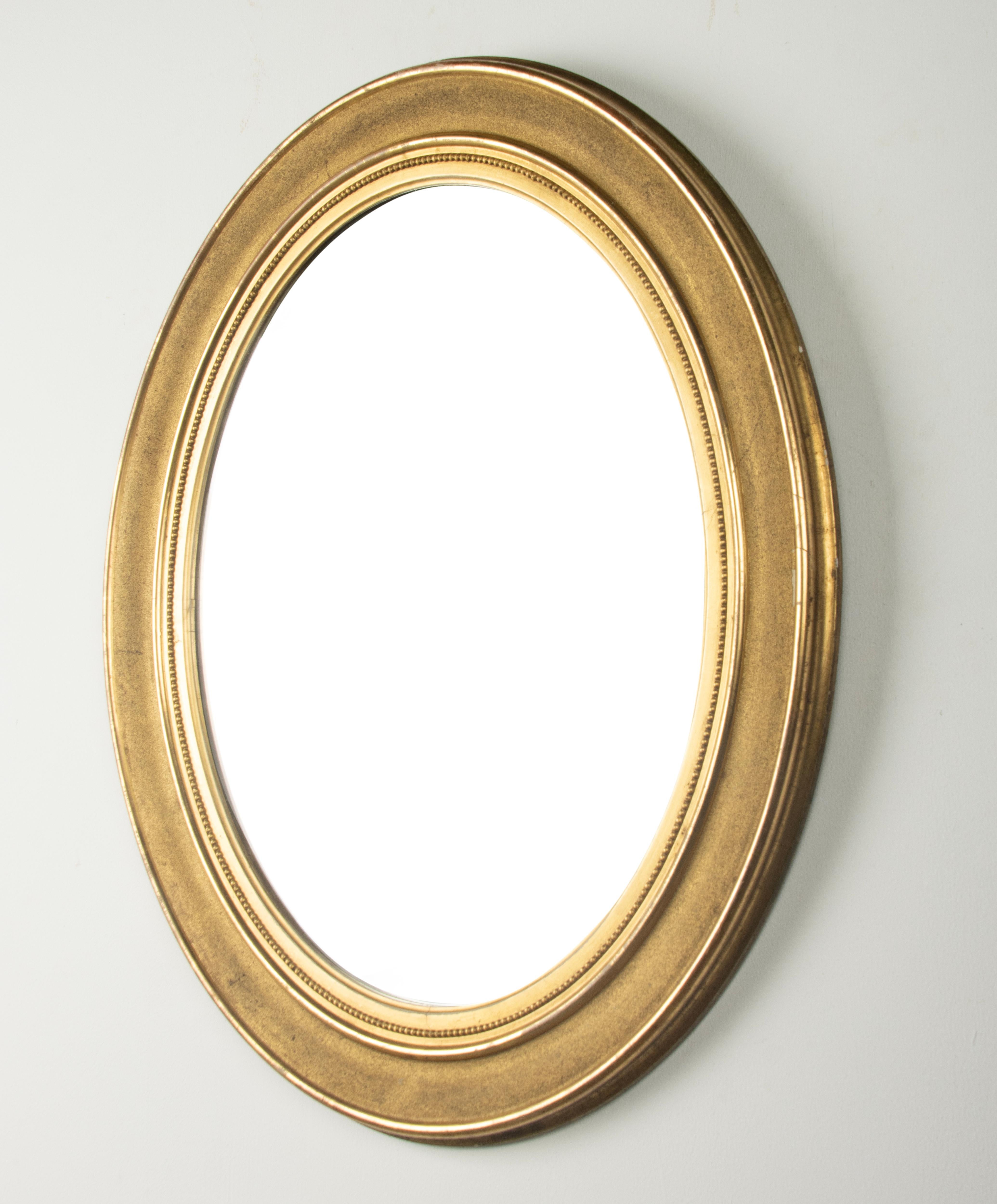 Late 19th Century Oval Mirror - Gold Leaf Gilt - Louis Philippe 2