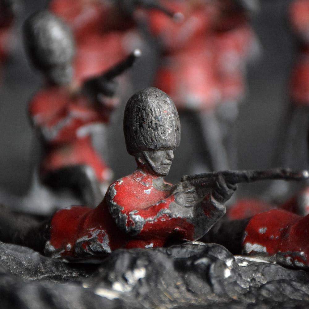 Late 19th Century over Sized English Lead Toy Soldiers 1
