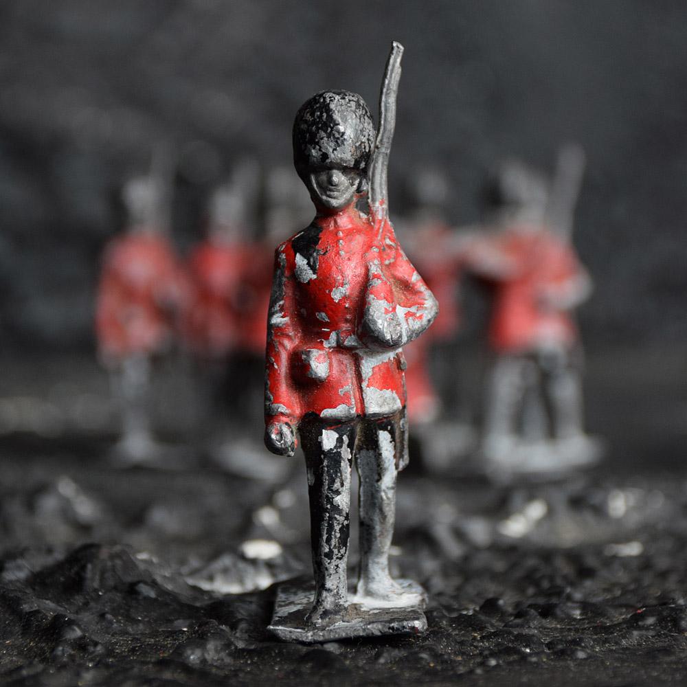 Victorian Late 19th Century over Sized English Lead Toy Soldiers