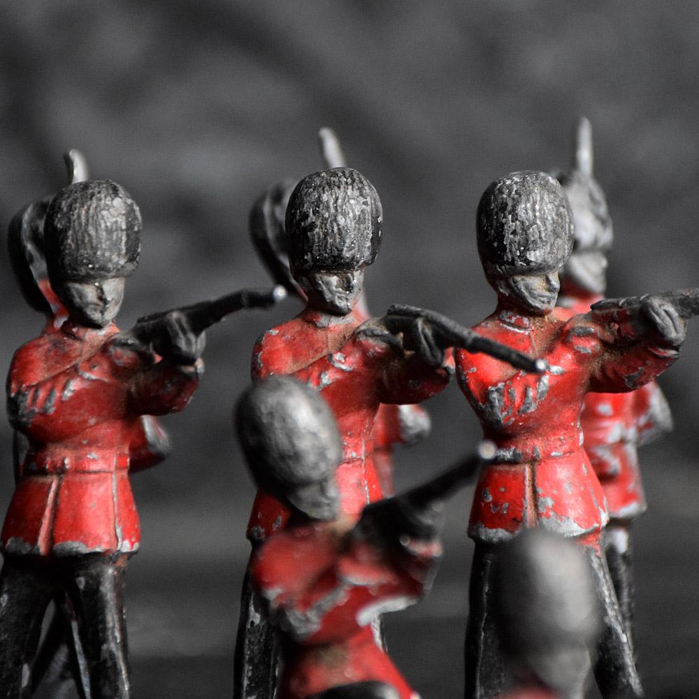 British Late 19th Century over Sized English Lead Toy Soldiers