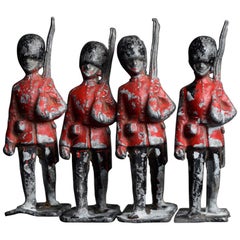 Antique Late 19th Century over Sized English Lead Toy Soldiers