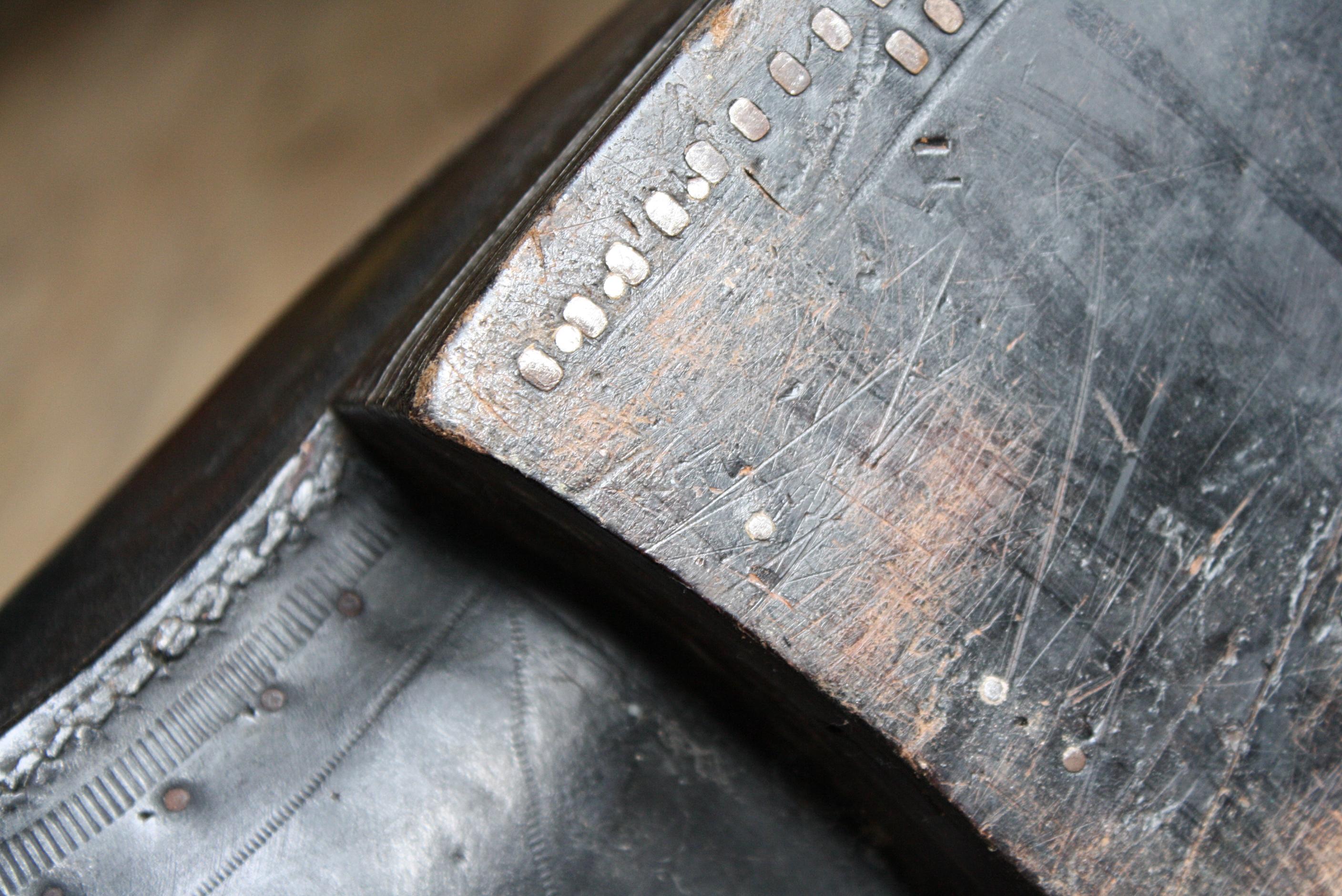 Late 19th Century Oversized Huge Folk Art Full Leather Trade Show Balmoral Boot 12