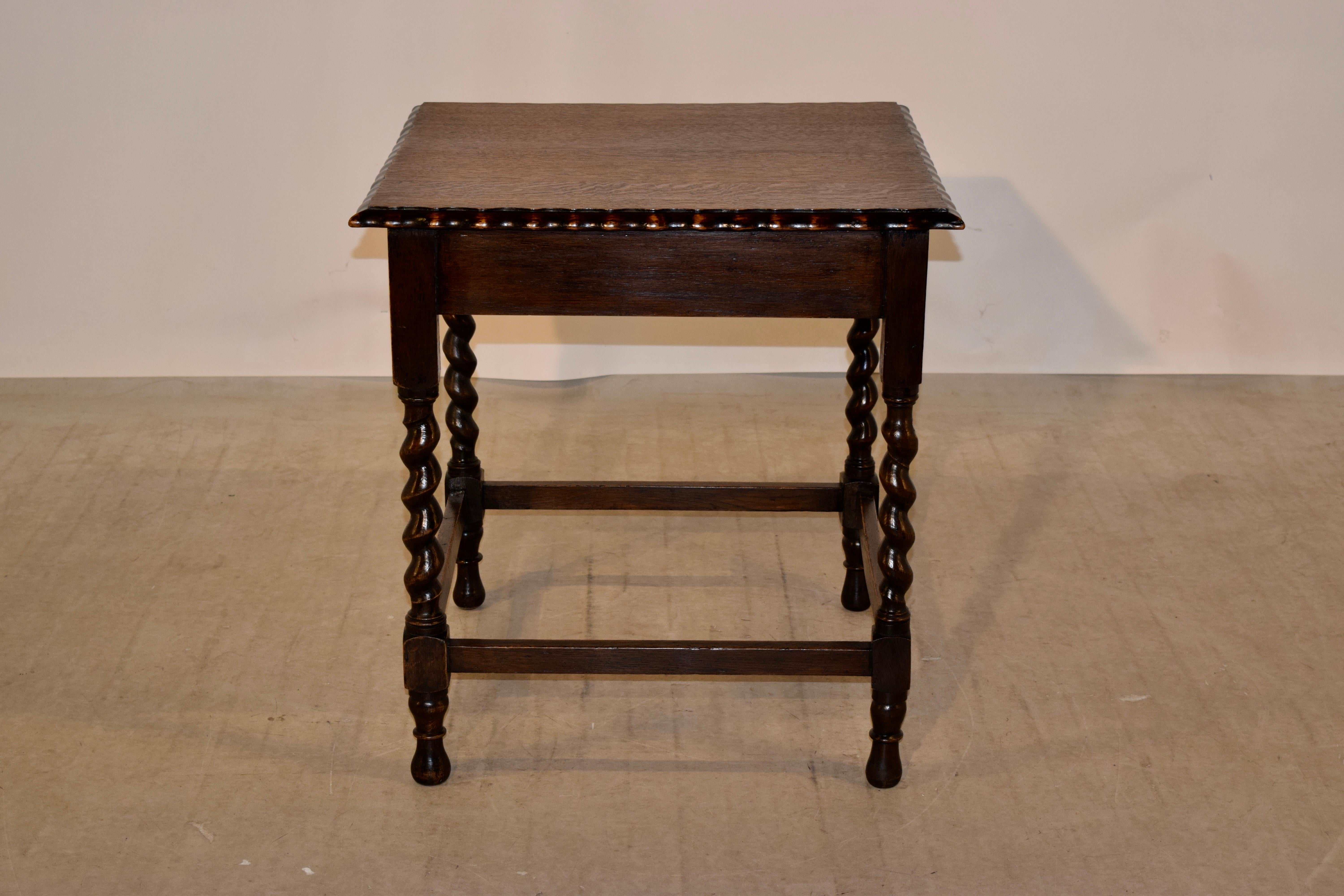 Late 19th Century Oversized Side Table In Good Condition In High Point, NC