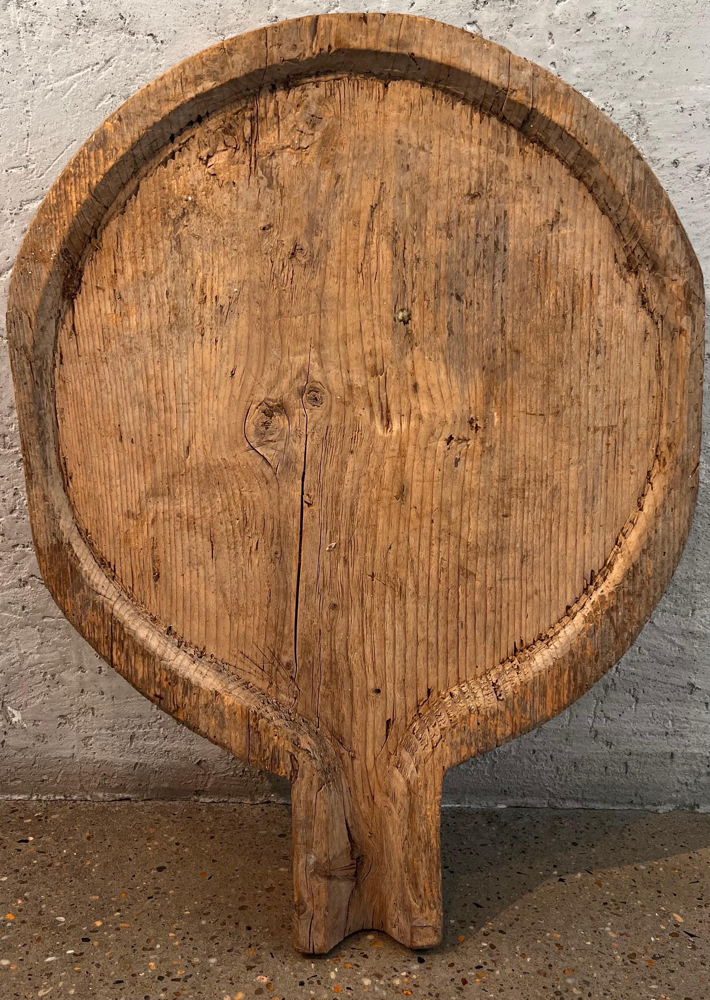 Hand-Carved Late 19th Century Oversized Swedish Cutting/Cheese Board 1