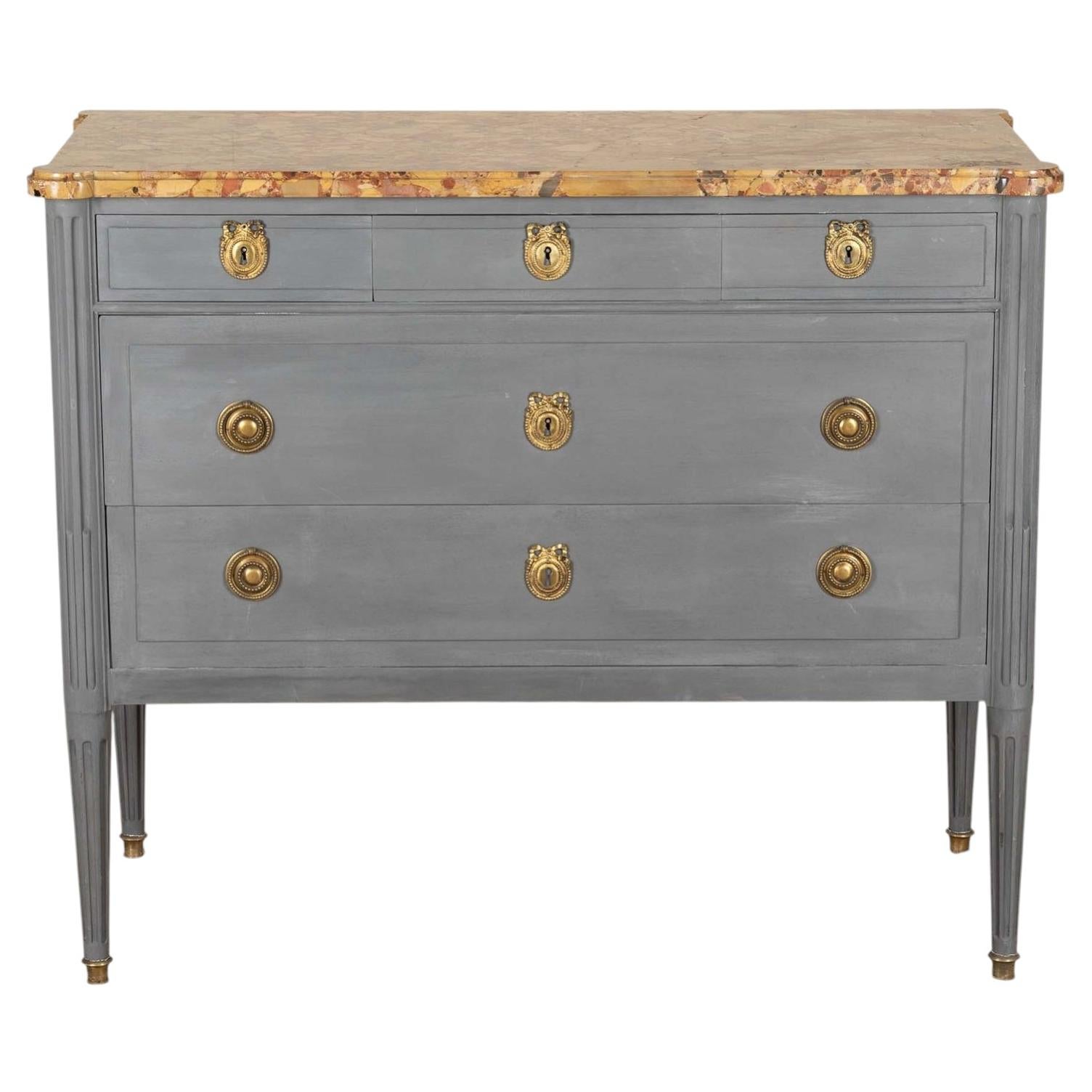 Late 19th Century Painted Commode in the Louis XVI Style